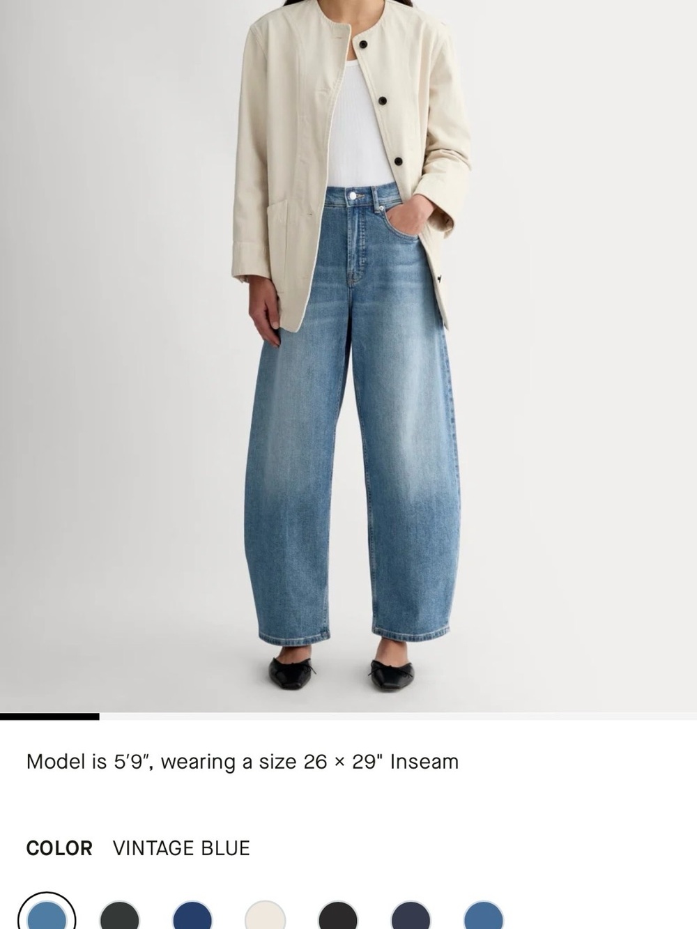 Everlane Vintage Blue Wide-Leg Jeans